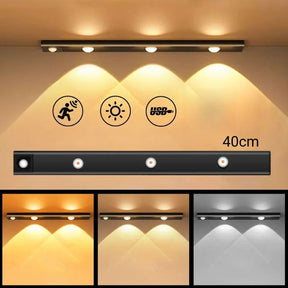 Luminária de LED Magnética com Sensor de Movimento Castiliani, ideal para iluminação automática e prática

