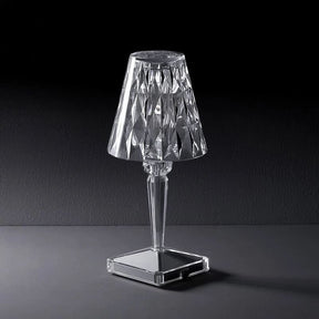Luminária de Mesa LED Diamante USB 3 em 1 Sem Fio Castiliani, com 3 modos de iluminação e design elegante

