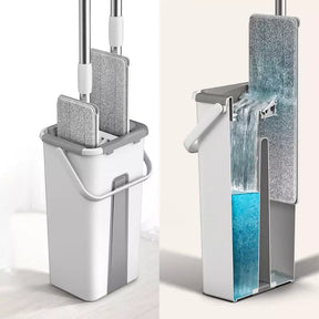 Mop de Limpeza Giratório SwiftClean™ Castiliani, ideal para uma limpeza eficiente e prática com rotação 360º

