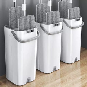 Mop de Limpeza Giratório SwiftClean™ Castiliani, ideal para uma limpeza eficiente e prática com rotação 360º

