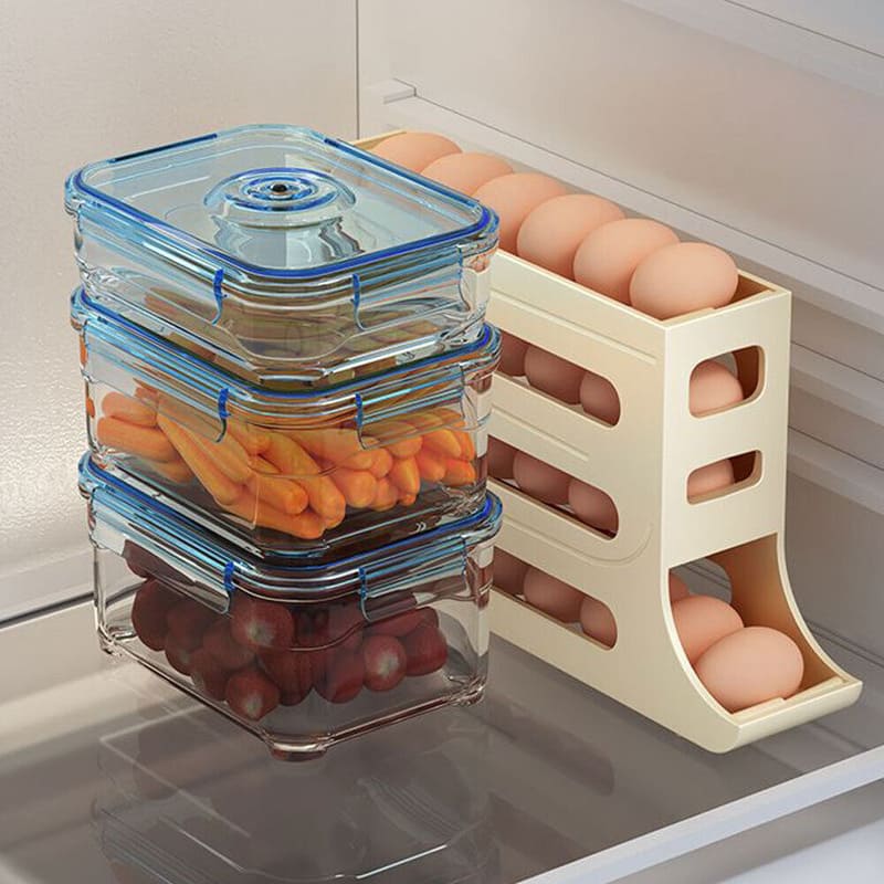 Organizador de Geladeira Porta Ovos Dispenser Castiliani