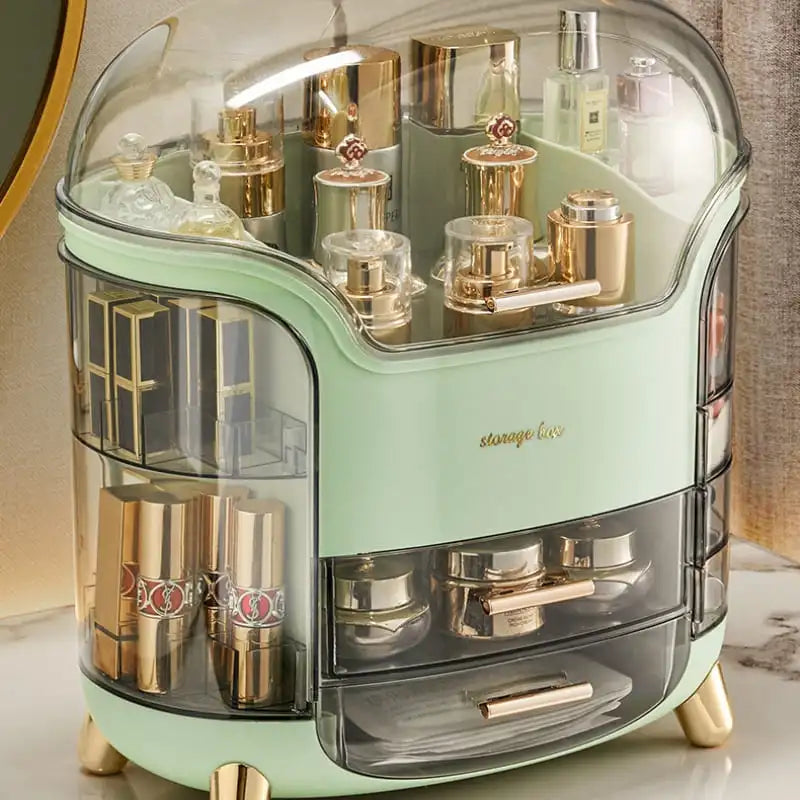 Organizador de Maquiagem e Porta Maquiagem Acrílico Castiliani, ideal para organizar seus cosméticos com elegância e praticidade

