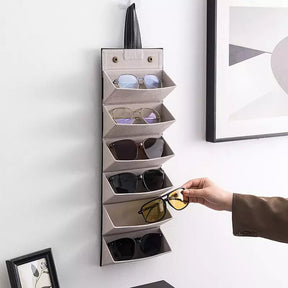 Porta Óculos e Organizador com 6 Divisórias Castiliani, ideal para organizar e proteger seus óculos com elegância

