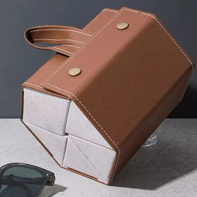 Porta Óculos e Organizador com 6 Divisórias Castiliani, ideal para organizar e proteger seus óculos com elegância


