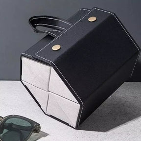 Porta Óculos e Organizador com 6 Divisórias Castiliani, ideal para organizar e proteger seus óculos com elegância

