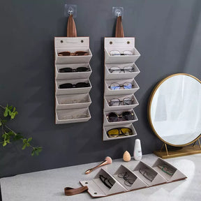 Porta Óculos e Organizador com 6 Divisórias Castiliani, ideal para organizar e proteger seus óculos com elegância

