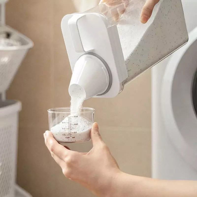 Porta Sabão em Pó e Detergente Hermético Castiliani, ideal para organizar e manter seus produtos secos com vedação de alta qualidade


