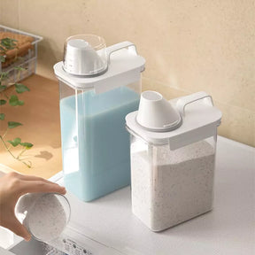 Porta Sabão em Pó e Detergente Hermético Castiliani, ideal para organizar e manter seus produtos secos com vedação de alta qualidade

