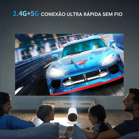 Projetor Portátil 4K 1080p Cinema em Casa Ultra HD Castiliani, ideal para criar uma experiência de cinema em casa com resolução 4K

