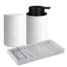 Kit Luxo para Banheiro com Dispenser de Espuma e Organizador Castiliani