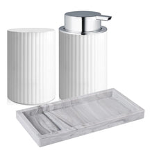 Kit Luxo para Banheiro com Dispenser de Espuma e Organizador Castiliani