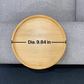Bandeja de Bambu para Braço do Sofá Castiliani, prática e ideal para espaços compactos.

