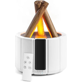 Difusor de Óleo Essencial Lareira Portátil Castiliani, ideal para aromaterapia e umidificação com design elegante

