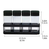 Conjunto de Potes de Temperos com 4 Grades e Tampa Selada Castiliani