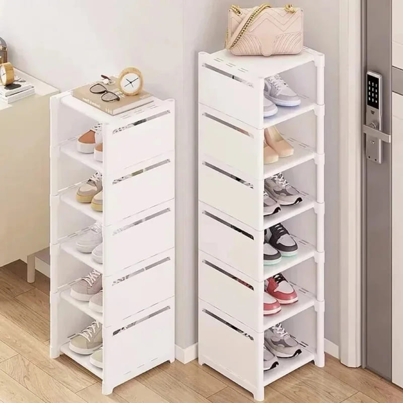 Sapateira Vertical Organizador Multiuso Aparador Castiliani, perfeita para organizar sapatos e acessórios com praticidade e design compacto


