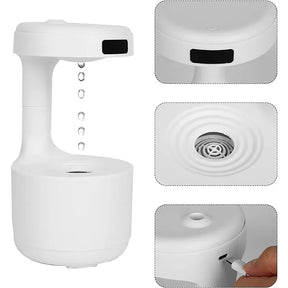 Umidificador e Difusor Ultrassônico Antigravidade Castiliani, com efeito visual incrível e aromaterapia para relaxamento

