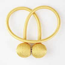 Fivelas de Cortina Luxo Design Castiliani, em metal dourado e prateado com acabamento sofisticado

