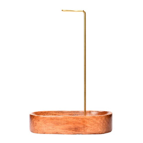 Suporte de Incenso em Madeira Natural Castiliani, ideal para criar um ambiente relaxante com elegância e funcionalidade

