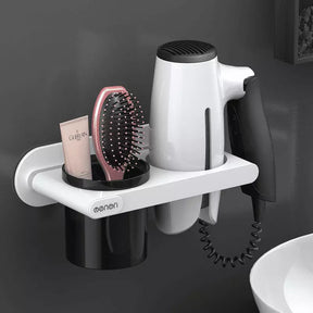 Suporte para Secador de Cabelo de Parede Castiliani, ideal para organizar secador e chapinha com praticidade

