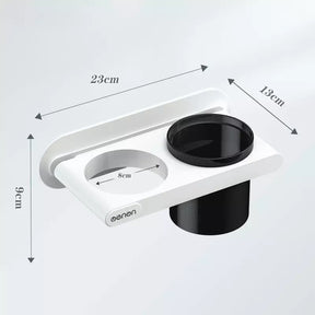 Suporte para Secador de Cabelo de Parede Castiliani, ideal para organizar secador e chapinha com praticidade

