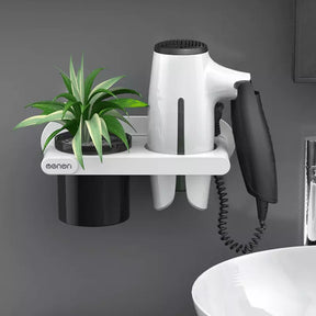 Suporte para Secador de Cabelo de Parede Castiliani, ideal para organizar secador e chapinha com praticidade


