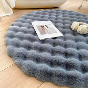 Tapete Para Sala Redondo Peludo Quarto Pelúcia Felpudo da Castiliani