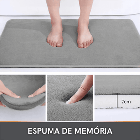 Tapete para Banheiro Antiderrapante Absorvente Veludo da Castiliani