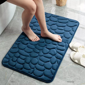 Tapete para Banheiro Antiderrapante Absorvente Castiliani, ideal para manter o banheiro seco e seguro

