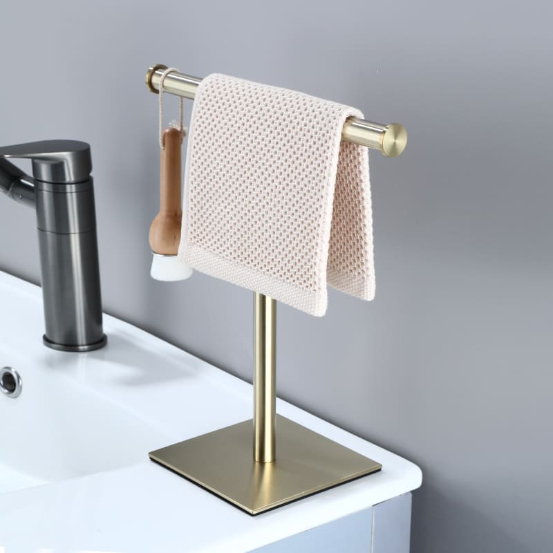 Toalheiro de Mesa Porta Toalha de Rosto Inox Castiliani, ideal para organizar toalhas com elegância e praticidade

