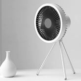 Ventilador de Coluna Portátil Recarregável de Mesa Castiliani, ideal para ambientes internos e externos com bateria de longa duração

