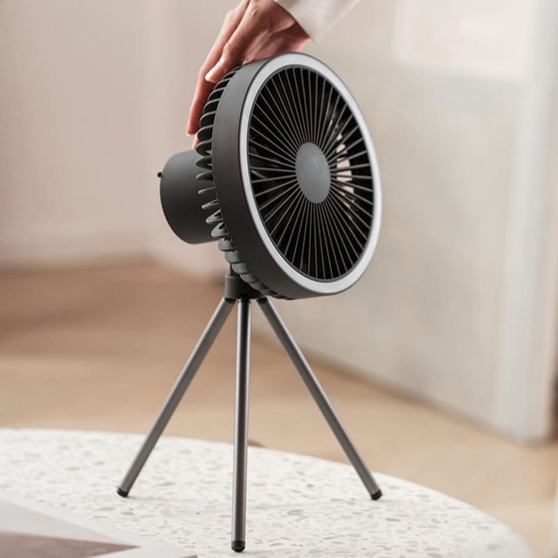 Ventilador de Coluna Portátil Recarregável de Mesa Castiliani, ideal para ambientes internos e externos com bateria de longa duração

