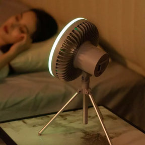 Ventilador de Coluna Portátil Recarregável de Mesa Castiliani, ideal para ambientes internos e externos com bateria de longa duração

