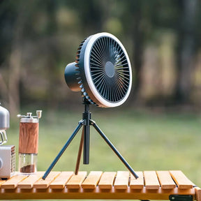 Ventilador de Coluna Portátil Recarregável de Mesa Castiliani, ideal para ambientes internos e externos com bateria de longa duração

