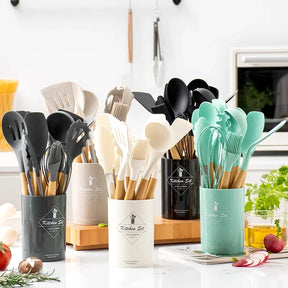 Conjunto de Utensílios de Cozinha 12 Peças de Silicone Castiliani






