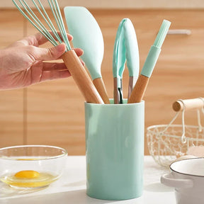 Conjunto de Utensílios de Cozinha 12 Peças de Silicone Castiliani







