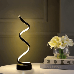 Luminária Abajur de Mesa Ondular LED Castiliani