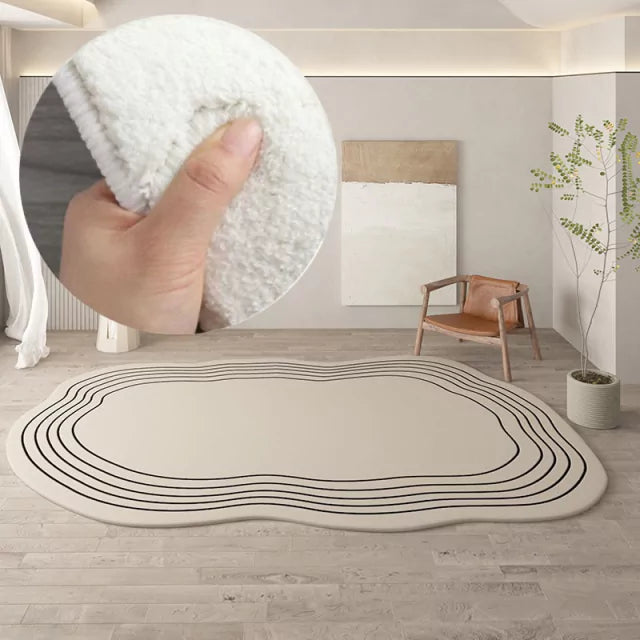 Tapete Decorativo Irregular Moderno para Sala e Quarto Castiliani






